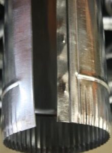 Metal-Pac P660L Round Duct, Snaplock, 6 in x 60 in, 0.010 Gauge