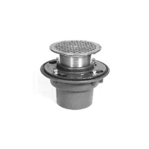 Zurn® ZN415-3NH-7B-P Floor Drain, 3 in Outlet, 7 in Dia Polished Nickel Bronze Grid