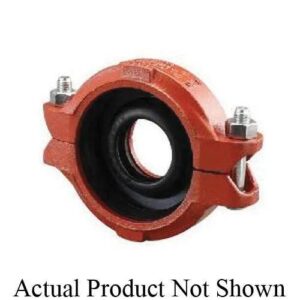 VSH Shurjoint® SJT770632PE 7706 Series Reducing Coupling, 3 x 2 in, Grooved, Cast Iron, Orange