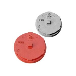 VSH Shurjoint® SJT71603P 7160 Series End Cap, 3 in, Grooved, Ductile Iron, Hot Dip Galvanized, Orange