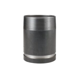 VSH Shurjoint® SJT59256B Threaded Nipple, Steel, 2-1/2 x 6 in, Grooved x MNPT, Black