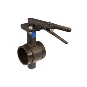 VSH Shurjoint® SJT300NL3T SJ-300N-L Butterfly Valve, 3 in, Grooved, Cast Iron Body, EPDM/NBR (Nitrile), Black