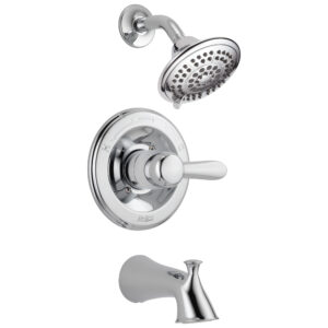 Delta® T14438 Monitor 14 Lahara Tub and Shower Trim, 1.75 gpm Shower, Polished Chrome