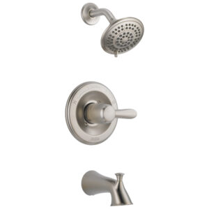 Delta® T14438-SS Monitor 14 Lahara Tub and Shower Trim, 1.75 gpm Shower, Stainless Steel