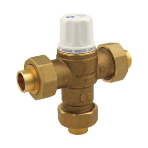 Delta® R2570-MIXLF Thermostatic Mixing Valve, 1/2 in C Inlet 1/2 in C Outlet, Brass Body