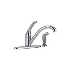 Delta® 436-TP-DST Classic Single-Handle Kitchen Faucet, Chrome, 1 Handle