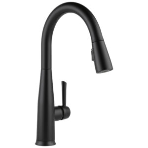 Delta® 9113T-BL-DST Essa Pulldown Electric Kitchen Faucet, 1.8 gpm, Matte Black, Single Handle, 1 or 3 Faucet Holes
