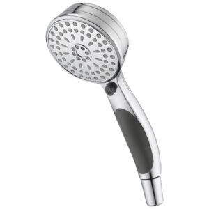 Delta® 59424-18-PK ActivTouch 9-Setting Hand Shower, 3-5/8 in Dia, 1.75 gpm, to 82 in L x Hose, Polished Chrome
