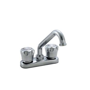 Waltec® 29W211 Waltec Two Handle Laundry Faucet, 2.2 gpm, 4 in Center, Polished Chrome, 2 Handles