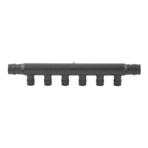 Uponor Q2267557 ProPEX® Manifold, Flow-Through, 6 Outlets, 3/4 x 1/2 in, F1960 Cold-Expansion PEX, Engineered Polymer