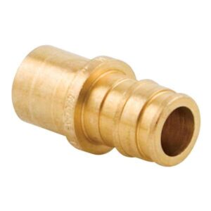 Uponor LF4515050 ProPEX® Sweat Adapter, 1/2 in, F1960 Cold-Expansion PEX x FSWT, Lead-Free Brass