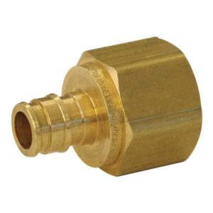 Uponor LF4577575 ProPEX® Adapter, 3/4 in, F1960 Cold-Expansion PEX x FNPT, Lead-Free Brass