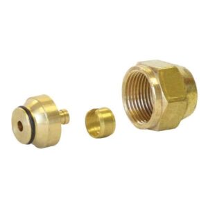 Uponor A4020313 QS-Style Compression Fitting Assembly, 5/16 in, 160 psi, Brass, R20