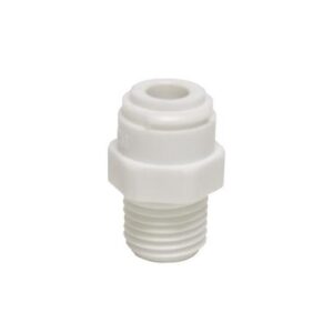 Boshart Industries PQC-MA0404 Plastic Quick Connect Adapter, For use with 1/4 in Tube OD x MNPT, Acetal