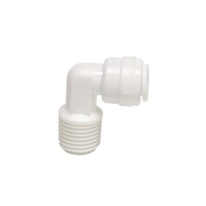 Boshart Industries PQC-ME0404 Plastic Quick Connect 90 deg Elbow, For use with 1/4 in Tube OD x MNPT, Acetal