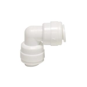 Boshart Industries PQC-E04 Plastic Quick Connect 90 deg Elbow, For use with 1/4 in Tube OD, Acetal