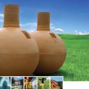 FRP PB1000 Sewage Holding Tank, 950 gal, 88 in Dia