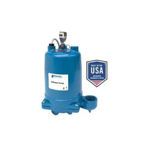 Goulds WE1512HH 3885 WE Series Submersible Effluent Pump, 140 gpm Max Flow, Automatic, Up to 128 ft Max Head, 1-1/2 hp, 230 V, 1 Phase