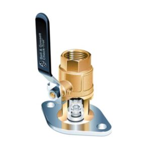 Bell & Gossett 101245LF Isolation Flow Control Flange, 1-1/4 in Pipe, Up to 150 psi, 200 deg F, Steel