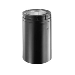 DuraVent® 46DVA-16AB DirectVent Pro Chimney Pipe, 16 in L, Aluminum/Galvanized Steel, Black