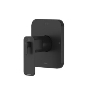 Riobel® TEQ23BK Equinox Shower Trim, 6.3 gpm Valve, Black