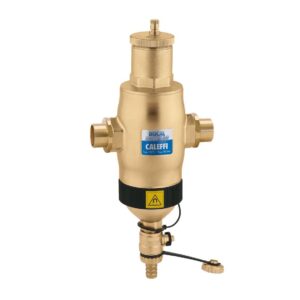Caleffi 546196A 5461 Air and Dirt Separator With Magnet, 1 in, Sweat Connection, 150 psi Working, 9 gpm, 32 to 250 deg F, Brass