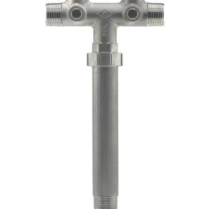 Boshart Industries 07ST-13-2U Long Neck Union Tank Tee, 13 in L, 1-1/4 x 1 in, MPT x FPT, Stainless Steel