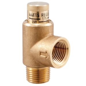 Watts® 0372273 530C Relief Valve, 3/4 in, MNPT x FNPT, 100-300 psi, Brass Body