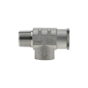 Boshart Industries SSRVN07-075 Pressure-Relief Valve, 3/4 x 1/2 in, MPT x FPT, 75 psi, 304 Stainless Steel Body