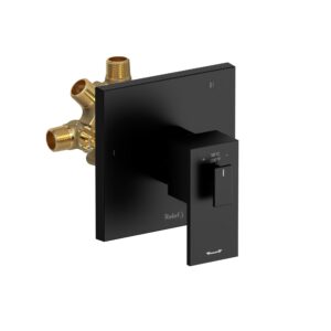 RiobelPRO® TQA95BK Quadrik 3-Way Valve Trim, 6.3 gpm Valve, Black