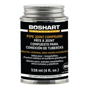 Boshart Industries TS-GM08 "Gray Magic" Industrial Grade Pipe Thread Compound, 237 mL Can