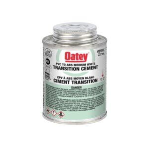 Oatey® 31531 Transition Cement, 237 mL Container, White