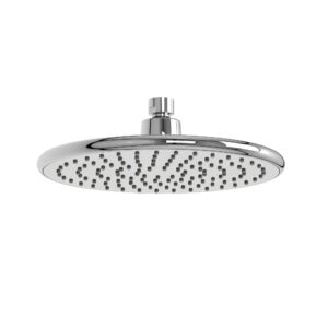 RiobelPRO® P428C Riobel Cross Collection Round Shower Head, 1.5 gpm, 2 gpm Max Flow, 1 Spray Pattern, 9 in Head, Chrome