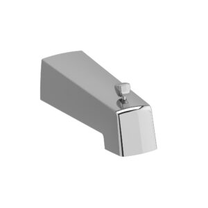 RiobelPRO® P891C Riobel Cross Collection Wall-Moutn Tub Spout, 7-1/4 in, Chrome, With Diverter