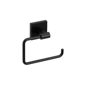 RiobelPRO® P943BK Riobel Cross Collection Toilet Paper Holder, 4-3/8 in H, Black