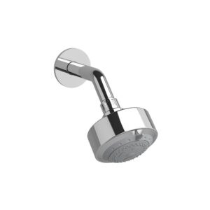 RiobelPRO® P358C Riobel Cross Collection 3-Jet Shower Head With Arm, 1.2 gpm Min, 1.6 gpm Max Flow, 3 Spray Patterns, Chrome