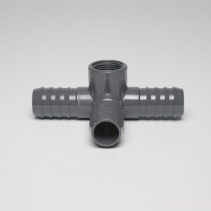 Dura 1414-007 1414-007 1416-101 Side Outlet Tee, 3/4 x 3/4 x 3/4 x 1/2 in, PVC