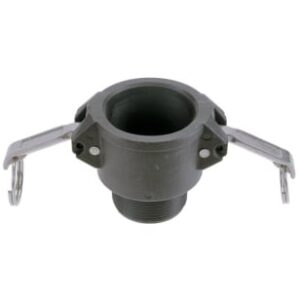 Green Line G65PB-200 Cam Lock, 2 in, MNPT, Polypropylene, Black