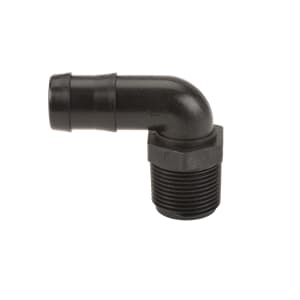 Banjo® HB100-90 Polypropylene Hose Barb, 1 x 1 in, NPT x Hose Barb, Glass Reinforced Polypropylene
