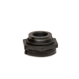 Norwesco® 60124 Bulkhead Fitting, 1-1/2 in, FNPT, Polypropylene