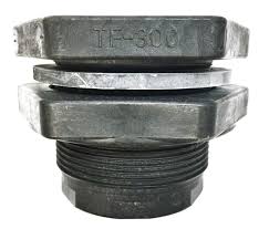 Banjo® TF-300 Polypropylene Tank Fitting, 3 in, 4 in Hole, Glass Reinforced Polypropylene/EPDM