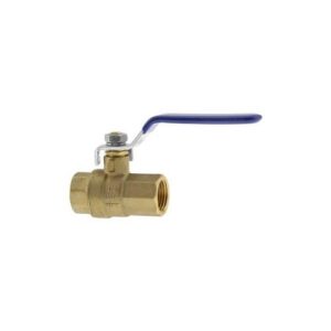 Boshart Industries 082WD-07NL Brass Ball Valve With Drain, 3/4 in, 600 psi, FPT, Forged Brass Body, Chrome-Plated Ball, Full Port, EPDM/PTFE/Steel