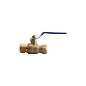 Boshart Industries 082CP-07NL Brass Ball Valve With Drain, 3/4 in, 200 psi, Compression, Forged Brass Body, Standard Port, EPDM/PTFE/Steel