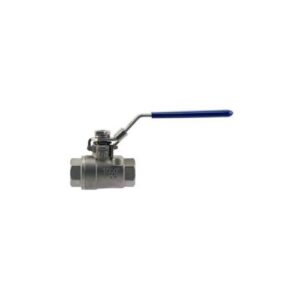 Boshart Industries SSBV1000-02 Stainless Steel Ball Valve With Locking Handle, 1/4 in, 1000 psi, FPT, 316 Stainless Steel Body, Full Port