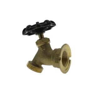 Boshart Industries 0873-05NL Sillcock, 1/2 in, FPT x GHT, Brass Body, Wheel Handle Actuator
