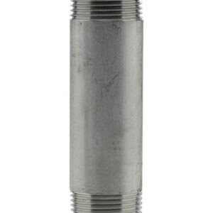 Boshart Industries SS316N-1580 Nipple, 1-1/2 in, MNPT, 8 in L, 316 Stainless Steel, SCH 40