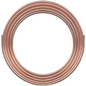 Fairview CTK-6-100 Type K Tubing, 1/4 in, 3/8 in OD 100 ft L, Coil Form, 0.035 in THK Wall, Soft Annealed, Copper