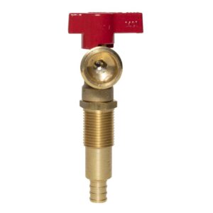 Oatey® 38977 Washing Machine Outlet Box Valve, 3/4 in, PEX, Brass Body, Red