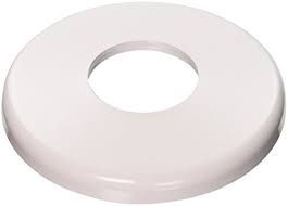 LynCar 1400920 Escutcheon/Flange, For use with 1/2 in Copper BK, Plastic, White