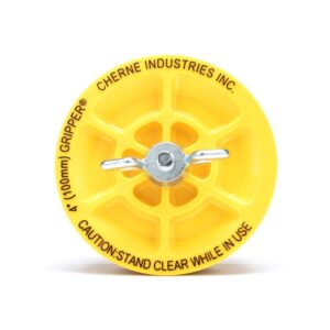 Cherne® 270245 Mechanical Plug, 4 in Pipe, 17 psi Working, Metal, Yellow